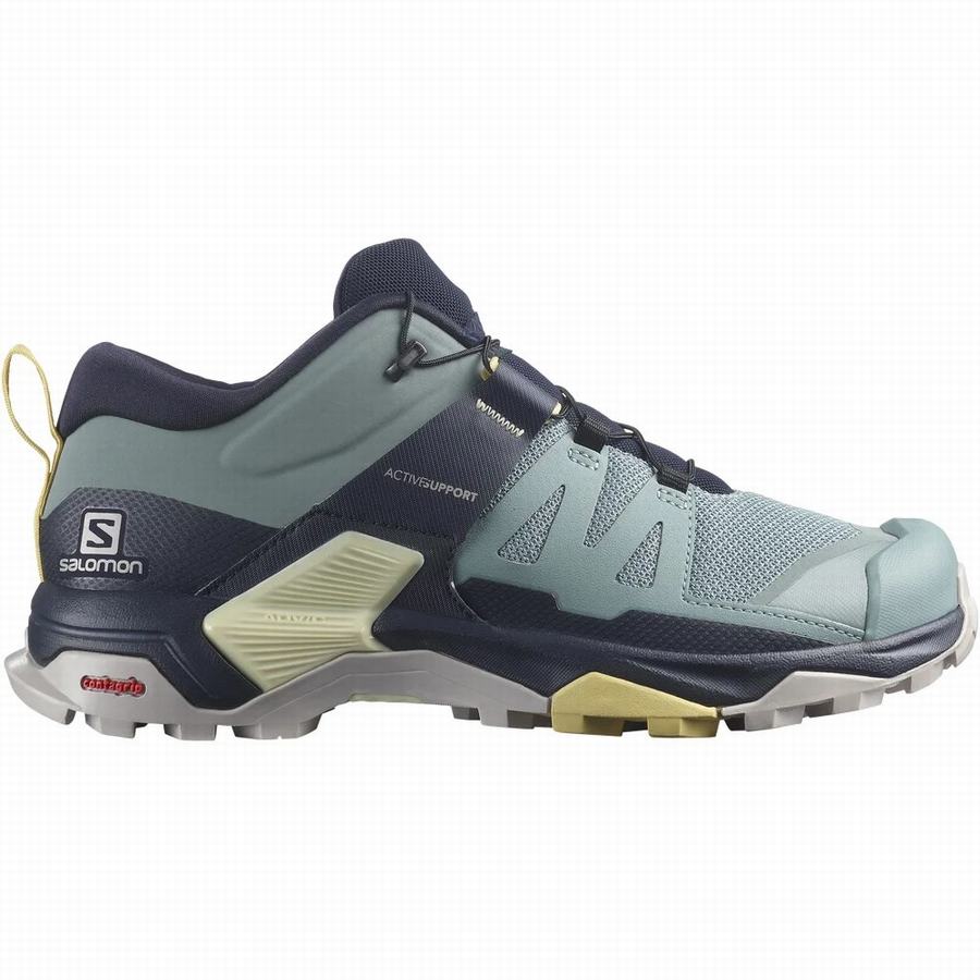 Salomon X Ultra 4 Turisticka Obuv Damske Čierne/Tyrkysové |YBY1875AR|